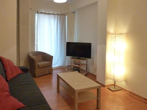 TV a/nebo společenská místnost v ubytování Homely Spacious Studio