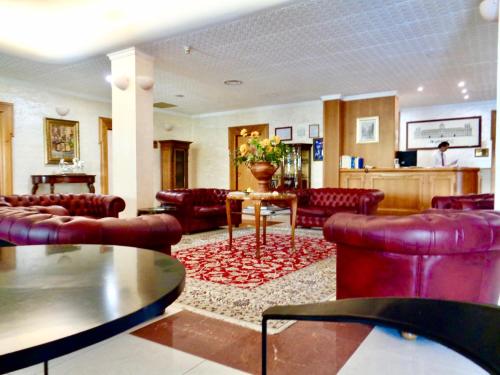 Χώρος καθιστικού στο Hotel Ristorante Belvedere