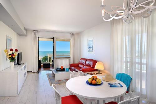 Χώρος καθιστικού στο Residence Riccione Beach Apartments