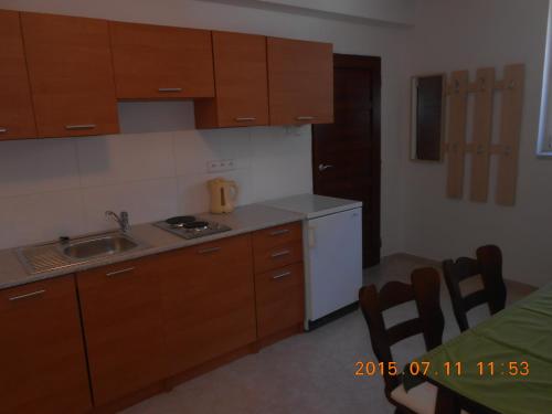 Kuchyň nebo kuchyňský kout v ubytování Apartmán Kamila