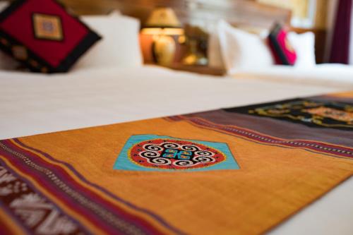 Katil atau katil-katil dalam bilik di Sapa Luxury Hotel