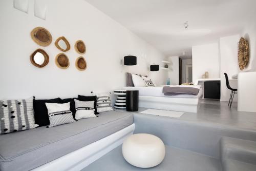 Χώρος καθιστικού στο Blue Sand Boutique Hotel & Suites