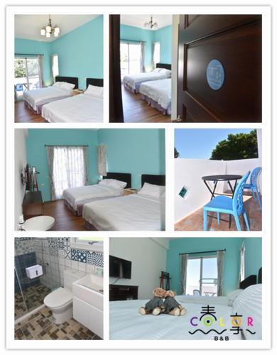 Voodi või voodid majutusasutuse Spring Enjoy Color B&B toas