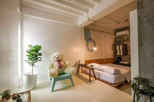 Postel nebo postele na pokoji v ubytování Pastelhouse hostel