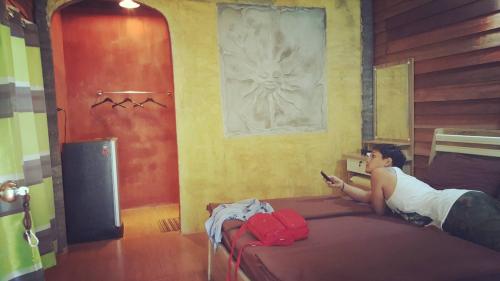 TV a/nebo společenská místnost v ubytování PD Guesthouse