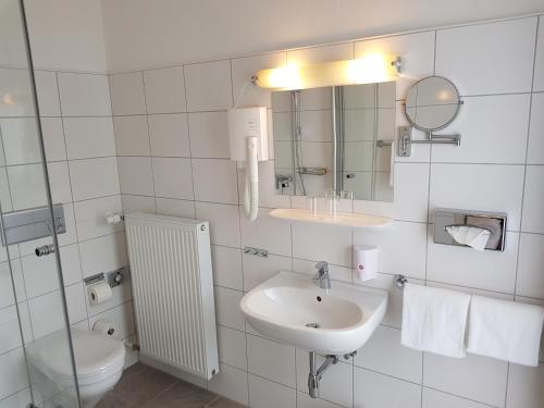 Koupelna v ubytování Hotel zum Anker