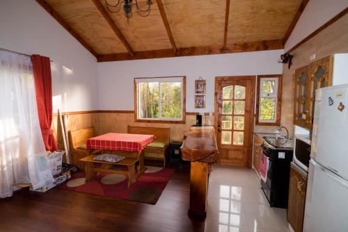 Η κουζίνα ή μικρή κουζίνα στο Casa Arrayan Alto