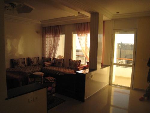 Χώρος καθιστικού στο Villa Saraya