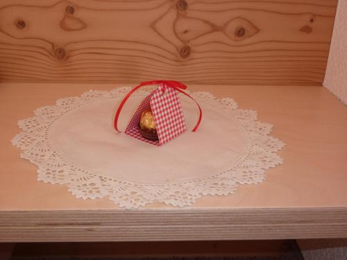 a bag of food sitting on top of a table at Haus Christopherus in Klösterle am Arlberg