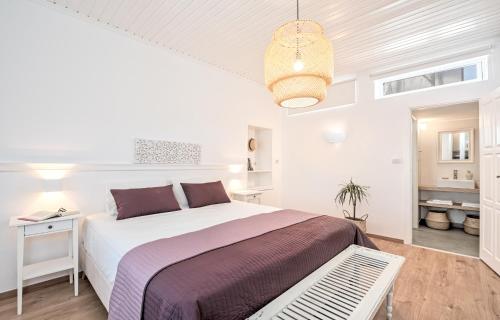 Posteľ alebo postele v izbe v ubytovaní Apithano Heated pool on demand