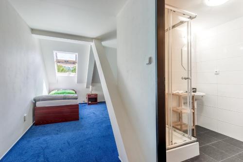 Kúpeľňa v ubytovaní Hotel Pivovar Kácov