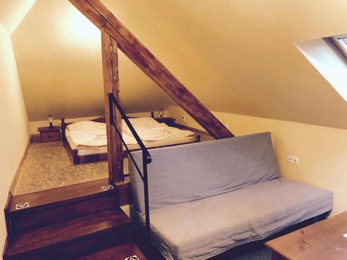 Postel nebo postele na pokoji v ubytování Penzión Kachelman