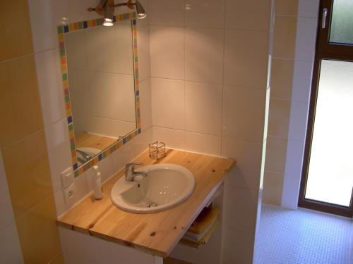 Koupelna v ubytování Holzhaus