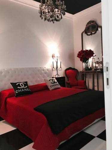 Katil atau katil-katil dalam bilik di B&B dell'orologio