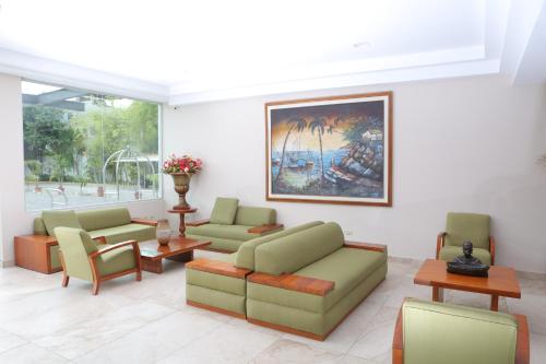 Χώρος καθιστικού στο Hotel El Marqués