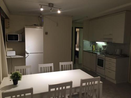 Mänty Holiday Apartments tesisinde mutfak veya mini mutfak