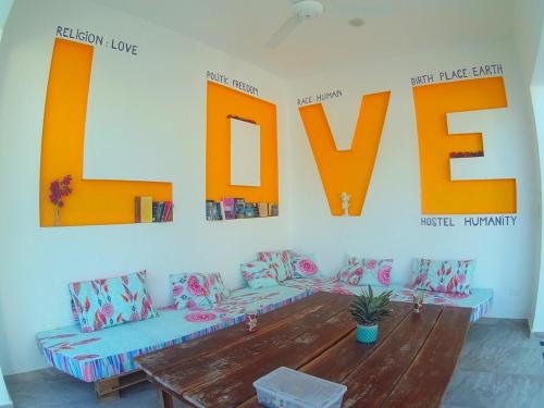 Area soggiorno di Hostel Humanity