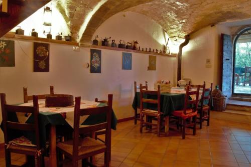 Restaurace v ubytování Fattoria La Tana della Volpe