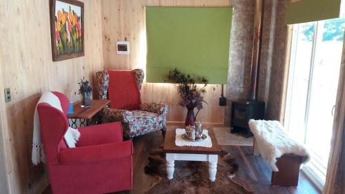 Zona de estar de Cabañas Teresa Frutillar