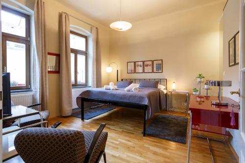 Postel nebo postele na pokoji v ubytování Hotel & Depandance Kopacka