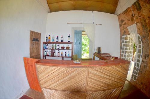 The lounge or bar area at Lambawany