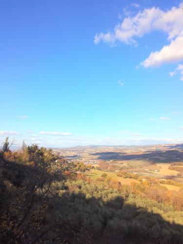 a view from the top of a hill at Residenza Le Peonie in Todi