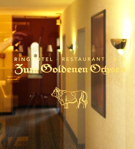 Certifikát, hodnocení, plakát nebo jiný dokument vystavený v ubytování Ringhotel Zum Goldenen Ochsen