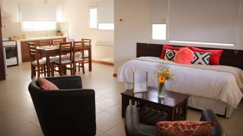 Χώρος καθιστικού στο Del Sol Apart Hotel