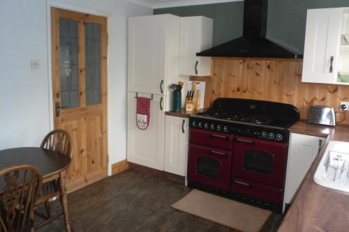 Cuisine ou kitchenette dans l'établissement Princetown Cottage