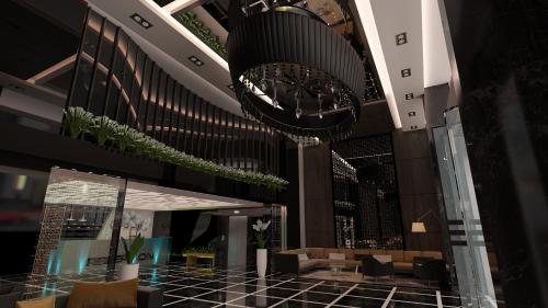 a rendering of the lobby of a building at New Gate Hotel in Ankara