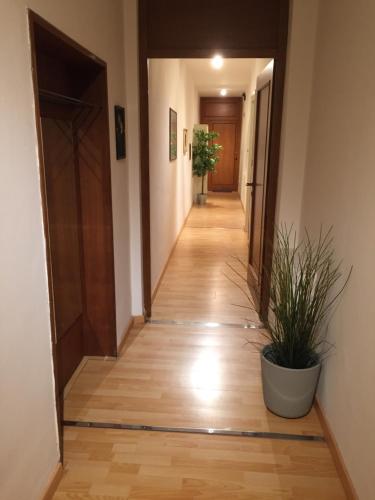 an empty hallway with a corridorngthngthngthngthngthngthngthngthngthngth at Polo Residence in Florence