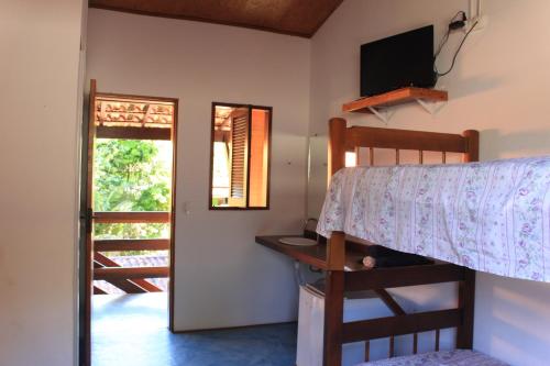 Poschodová posteľ alebo postele v izbe v ubytovaní Pousada O Canto das Sereias