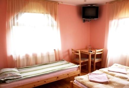 Postel nebo postele na pokoji v ubytování Vētrasputns