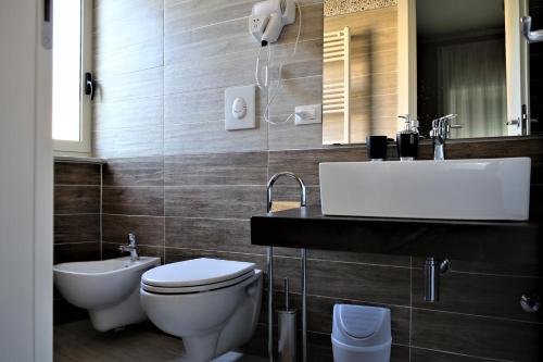 Koupelna v ubytování B&B Rosa
