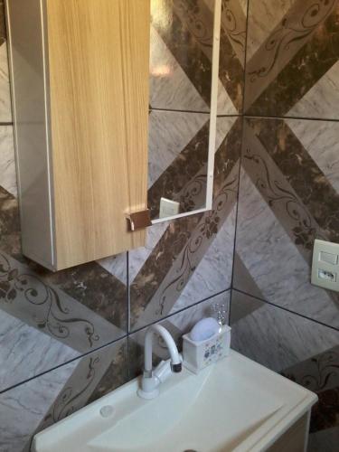 Koupelna v ubytování Pousada Leher