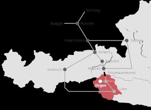 a map of turkey and the principality ofhungary at Ferienhaus Posthüttl in Virgen