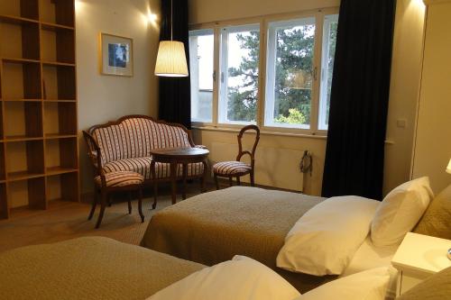 Un lugar para sentarse en Apartman Brno Stred