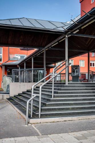a set of stairs in front of a building at Best Western Hotel Vista in Ostrava