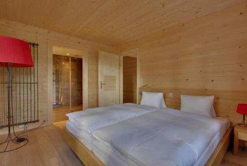 Cama o camas de una habitación en Schatzalp Hotel