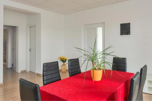 Coin salon dans l'établissement Holiday Home Magic View