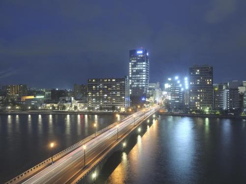 Nespecifikovaný výhled na destinaci Niigata nebo výhled na město při pohledu z hotelu