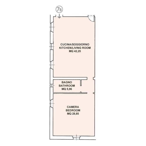 a floor plan of a building at Agriturismo Le Gallozzole in Monteriggioni