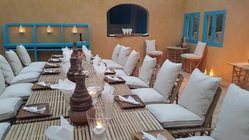 Χώρος καθιστικού στο Siwa Relax Retreat Ecolodge