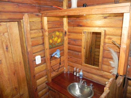 Ett badrum på Lodges de montaña