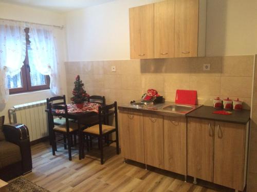 Apartments Popovicにあるキッチンまたは簡易キッチン