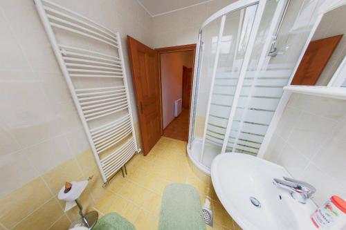 Koupelna v ubytování Farm Stay Loger