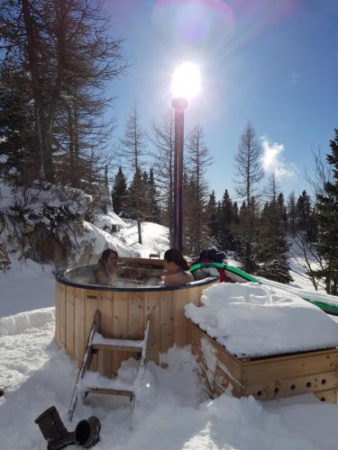 Chalet Pehta Velika Planina semasa musim sejuk