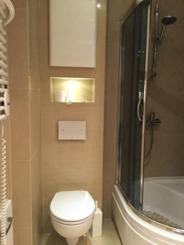 Koupelna v ubytování Apartament Żagiel