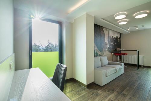 Χώρος καθιστικού στο Citi Hotel's Wrocław