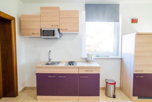 Dapur atau dapur kecil di Tina Rooms